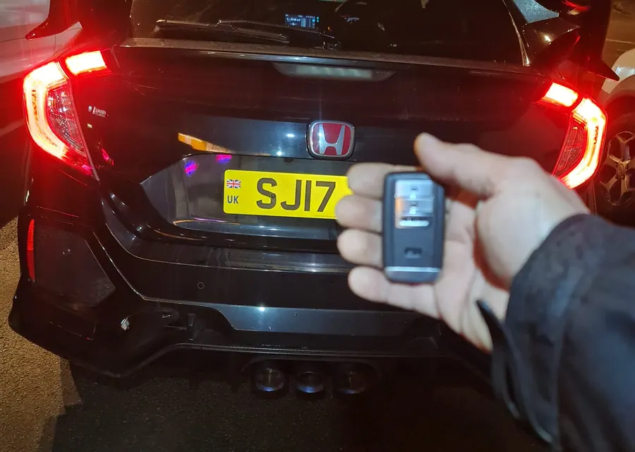 Honda emergency car key replacement at night